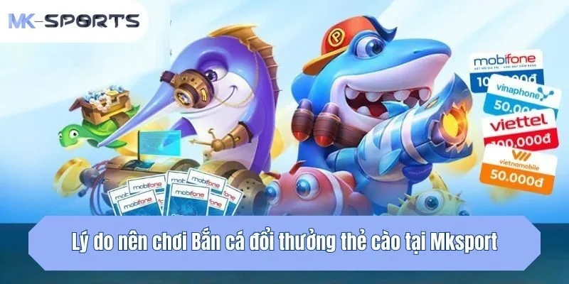 Lý do nên chơi Bắn cá đổi thưởng thẻ cào tại Mksport